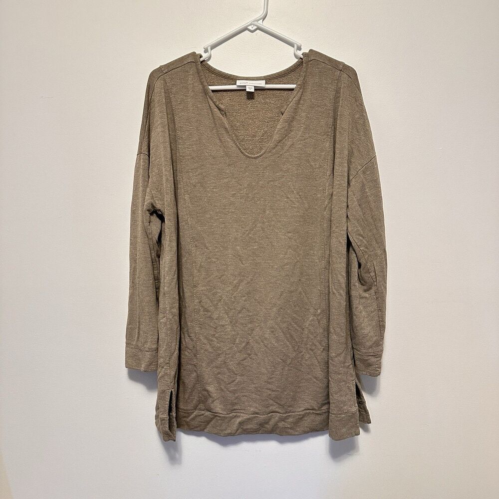 Pure Jill J Jill Tranquility Fleece Long Sleeve Womens Sz XL Pullover Top Tunic